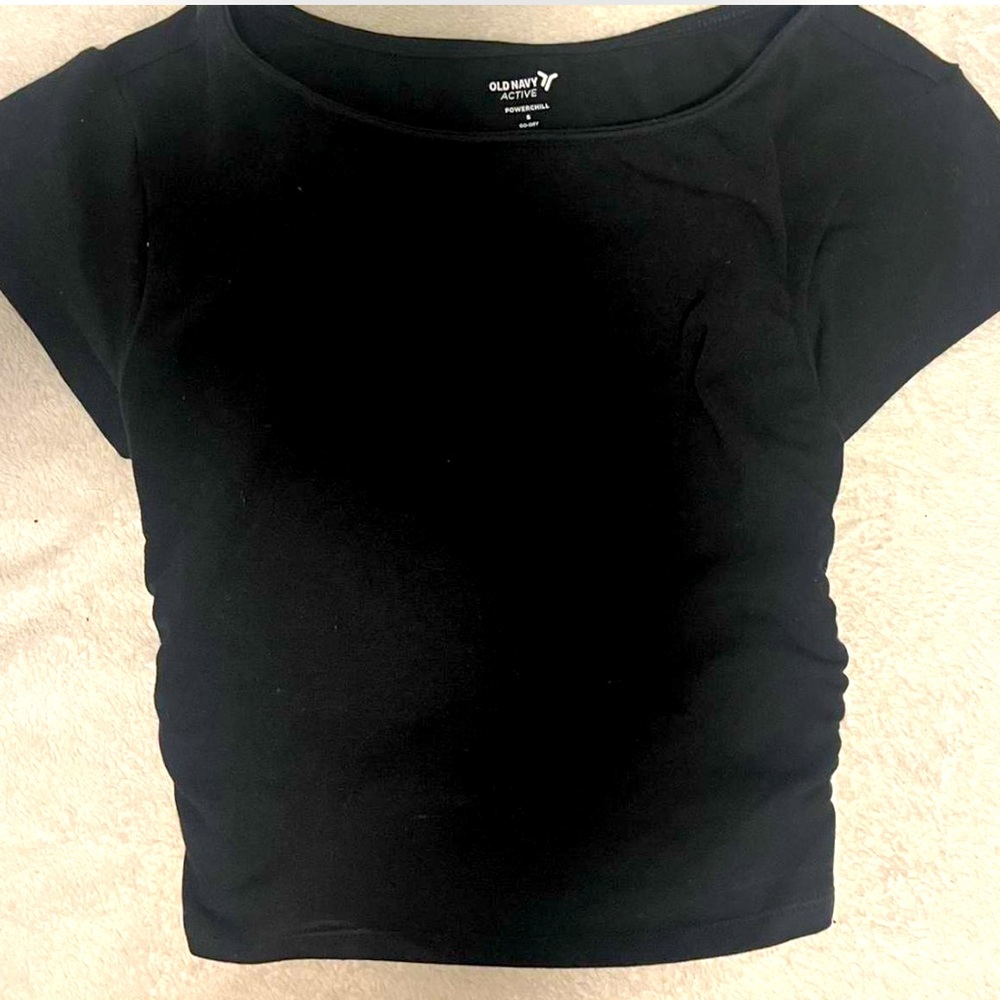 Old Navy Black Cropped Top